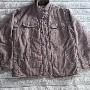 Planet Earth Green Label Rare Men's Beige Cotton & Hemp Blend Jacket Coat Size M